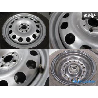 BMW MINI R50 R53 15 Zoll 5.5J +45 PCD 100 4H 4 Loch Eisenstahlfelgen 4er Set mit Spikereifen