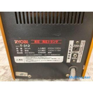 Gebrauchter Ryobi tragbarer Transformator Abwärtsverstärker kombiniert Typ 3kVA 200V 100V 100V 115V 