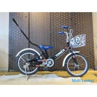 Kinderfahrrad Tomica 16 Zoll mit Stützrädern und Assist Bar Junior 3-5 Jahre alt