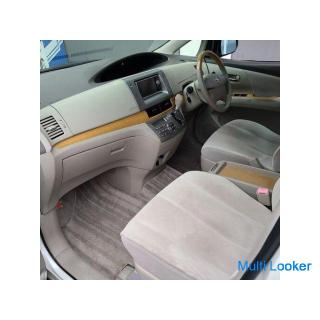 Toyota Estima 2.4G externes Full-Aero & 16AW klares Heck Original HDD Navigation & Farb-Rück