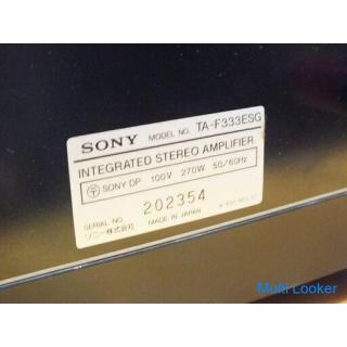 [Tomakomai Banana] Geprüft von einem beauftragten Auftragnehmer SONY Stereo-Vollverstärker TA-F333ES