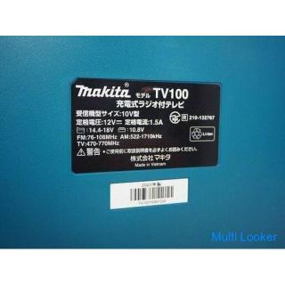 Makita CK1012 TV Combo Kit mit wiederaufladbarem Radio 18V Lithium Ionen 6.0Ah Smartphone wiederaufl