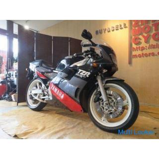 YAMAHA TZR250 3MA 250ccm Racer Replikat 14,794 km. Auspuff hinten schwarz selbstkompensierend