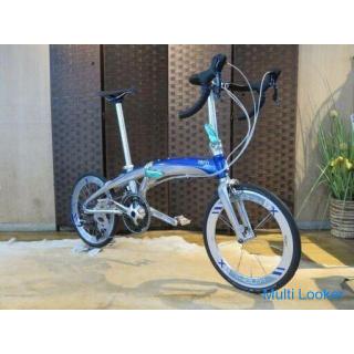 TERN VERGE X18 Guter Zustand Silber 20 Zoll 18-Gang-Aluminiumrahmenreifen Bali Mountain! Klappfahrra