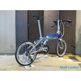TERN VERGE X18 Guter Zustand Silber 20 Zoll 18-Gang-Aluminiumrahmenreifen Bali Mountain! Klappfahrra