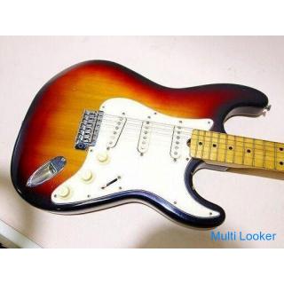 Greco Logo E-Gitarre Strat Typ Sunburst Hergestellt von Matsumoku Soundausgabe OK Offene Buchse enth
