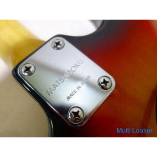 Greco Logo E-Gitarre Strat Typ Sunburst Hergestellt von Matsumoku Soundausgabe OK Offene Buchse enth