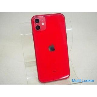 Apple MWLV2J / A SIM Free iPhone11 Produkt Rot 64GB Akku Maximale Kapazität 100% Betrieb OK
