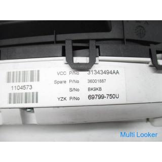 2012 Volvo V60 FB4164T Tachometer