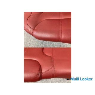 Alfa Romeo 93720L Alfa GT Echtleder Rücksitzbank links und rechts Set Rücksitzbank rot