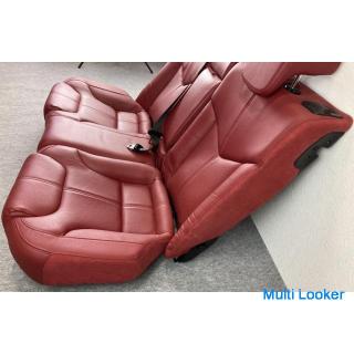 Alfa Romeo 93720L Alfa GT Echtleder Rücksitzbank links und rechts Set Rücksitzbank rot