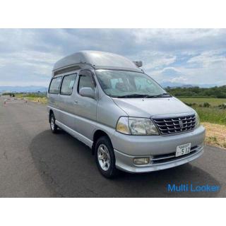 Wohnmobil! Toyota Grand Hiace 4WD VCH28K Sitzplatzkapazität 7 Personen Navi TV DVD Seitenmarkise