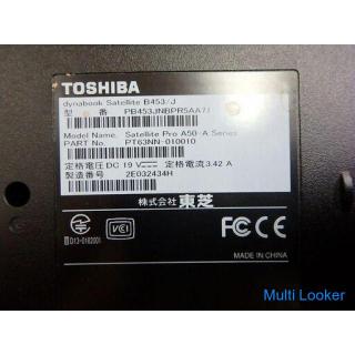 Laptop ☆ Toshiba B453 / J ☆ (mit Ziffernblock, ohne WLAN) No.0068 3 9 ☆ Preis inkl. MwSt. ☆