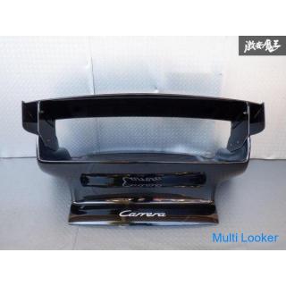 Porsche 911 964 Carrera Cabriolet 1991 Motorhaube hinten GT2 Look Schwarz mit großen Kotflügeln