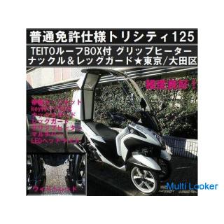 Ordentliche Zulassungsspezifikation Tricity 125 Dach mit Dach BOX Knöchel- & Beinschutz G-Heizun