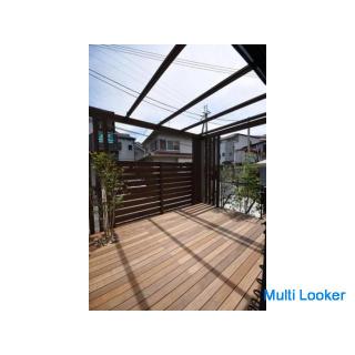 Holzdeck, Dachanstrich, Betonpflaster! Kampagne!