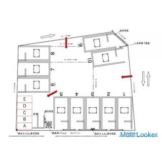 ~ Verlängerungsgebühr 0 Yen! ● Monatlicher Motorradparkplatz ● Ajiroshinmachi, Higashi-Osaka ● Boo B