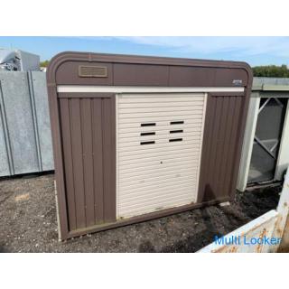 Hie Metal / Kaskadengarage / Mit Fensterladen / Lagerhalle / Breite 2940 x Tiefe 1860 x Höhe 2300 mm