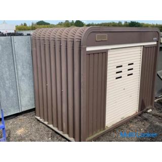 Hie Metal / Kaskadengarage / Mit Fensterladen / Lagerhalle / Breite 2940 x Tiefe 1860 x Höhe 2300 mm