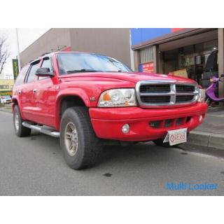 Dodge Durango 2005 Column AT Red Working Interior Brown Leather V8 Magnum Side Step Switching 4WD
