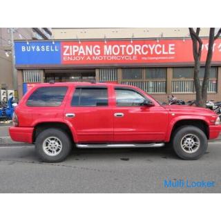 Dodge Durango 2005 Column AT Red Working Interior Brown Leather V8 Magnum Side Step Switching 4WD