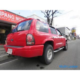 Dodge Durango 2005 Column AT Red Working Interior Brown Leather V8 Magnum Side Step Switching 4WD