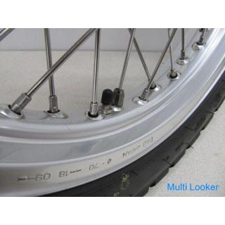 Schönheitsprodukte! Kawasaki Z2 Z1 Initial 6 Löcher Vorder- und Hinterrad 18 Zoll Edelstahl Speichen