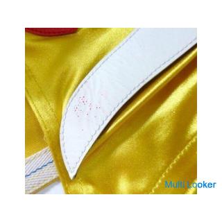 Handsigniert ★ Echte New Japan Pro-Wrestling-Maske Captain New Japan Yellow Captain New Japan Hideo 