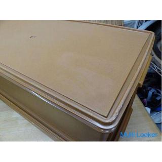 Tupperware Deep Long Super Case 56L Set mit 2 braunen Aufbewahrungskoffern für Kostüme