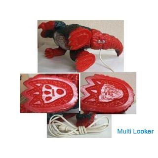 Anmachen! ★ Damals Beetland Godzilla Lampe 28cm Goldauge X-1FL mit Box Showa Retro