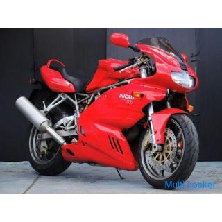 Schöne DUCATI Super Sport SS900 2001 Motor One-Shot-Start ♪ Guter Grad Rot Laufleistung 25.873 km.