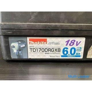 [Tomakomai Banana] Makita 18 V Akku-Schlagschrauber 6,0 Ah TD170DRGX Gebraucht Betrieb bestätigt