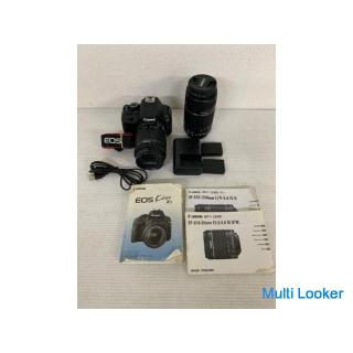 Canon EOS Kiss x7 Double Zoom Kit Spiegelreflexkamera APS-C EFS 18-55 EFS 55-250