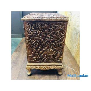 Indonesisches Aufbewahrungsregal, Retro-Antiken-Sammlung, Holzschnitzerei, Kunsthandwerk, Antiquität