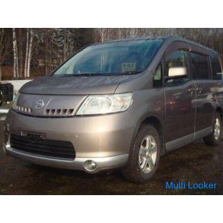 Nissan Serena 20RS 4WD AT Original-Navigations- / TV- / Rückmonitor-intelligenter Schlüssel