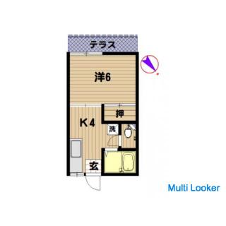 Es gibt einen Parkplatz! Umgebaut! In der Nähe der Meiji-Gakuin-Universität! Mit CATV-Internet! Mit 