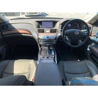 Nissan Cima Hybrid 3.5 VIP Black Leather Power Seat Air Conditioner (Garnet Black)