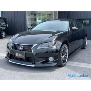 Lexus GS Hybrid 450h I Paket Schiebedach Schwarz Leder Elektrischer Sitz Original Multi (Schwarz)