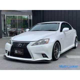 Lexus IS250 Spindelgrill Echte HDD-Navigation (White Pearl Crystal Shine). Inhouse-Darlehen Kein Bür