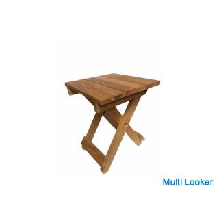 Picknick-/Camping-Set mit klappbarem Tischhocker aus Holz