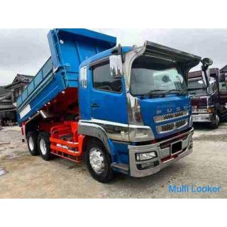 [Mit Fahrzeuginspektion] Mitsubishi Fuso Super Great Kippermodell QKG-FV50VX 7-Gang 380PS 2 Differen