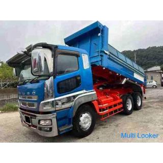 [Mit Fahrzeuginspektion] Mitsubishi Fuso Super Great Kippermodell QKG-FV50VX 7-Gang 380PS 2 Differen