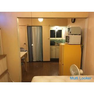 【大崎アパートメント】玄関から品川、渋谷駅まで電車で10分で行ける便利な物件です。