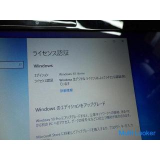 Used Fujitsu laptop FMVAH40 / J E2-1800 memory 4GB SSD256GB win10 HOME