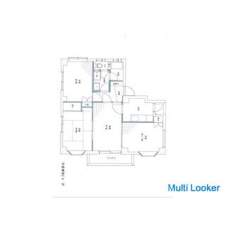 3 minutes from the station Reinforced concrete 4-story 3rd floor south facing corner room 3LDK avail