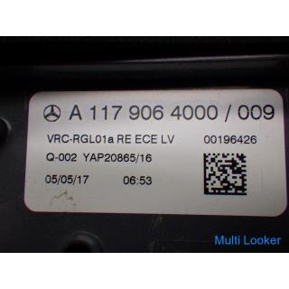 Mercedes-Benz W117 CLA class LED Right tail lens