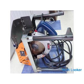 Ryobi W / 560PS with pedestal and round saw with brake