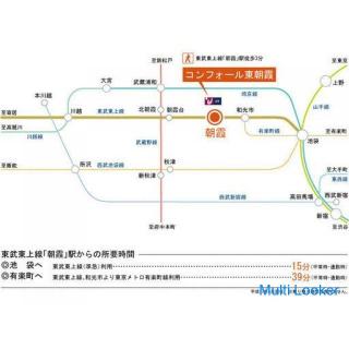 3 minutes walk to Asaka Station!