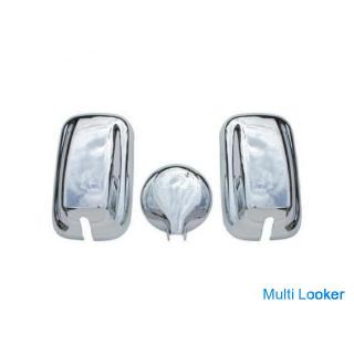 Mitsubishi Fuso Canter Blue Tech Canter Plated Mirror Cover 3 Piece Set