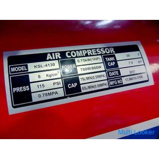 Slightly used [KENOH] Silent oilless air compressor 30L ■ KSL-4130 ■ Made in 2017